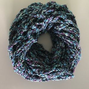 Handcrafted Purple Blue Super Soft Infinity Scarf